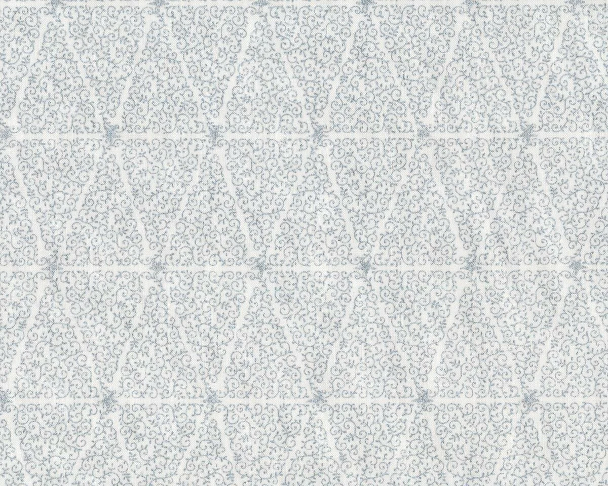 Metallic-Patchworkstoff MAGICAL MOMENTS, Ranken-Tannen, gebrochenes weiß-silber metallic