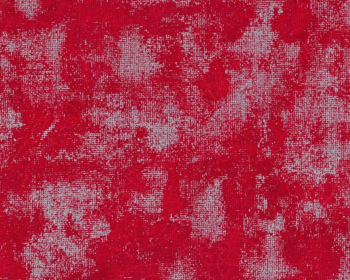 Metallic-Patchworkstoff WINTER'S GRANDEUR, Marmorierung, rot-silber, Robert Kaufman
