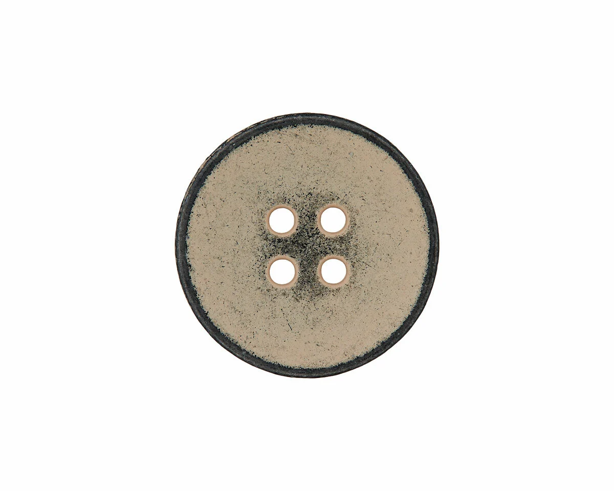 Metallknopf mit zartem Farbring, beige, Union Knopf