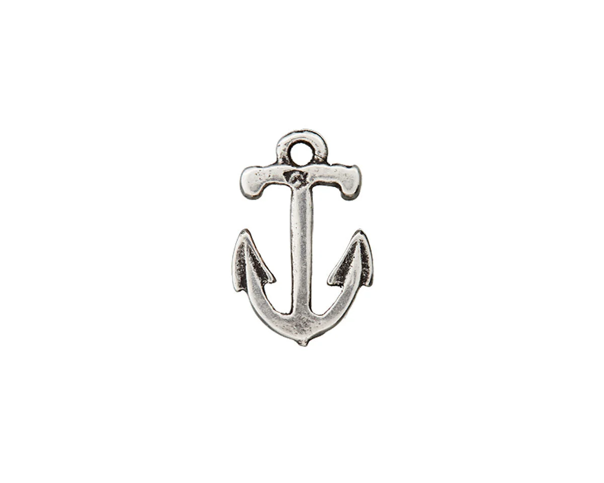 Metallzierteil ANKER, Anhänger in altsilber, Union Knopf