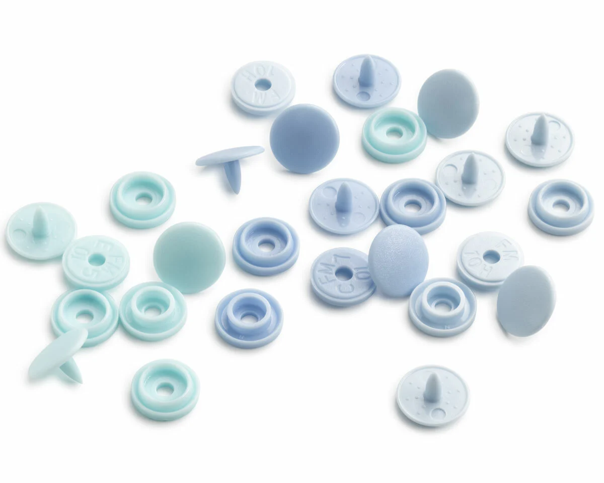 Mix hellblaue Druckknöpfe Color Snaps MINI, Prym Love