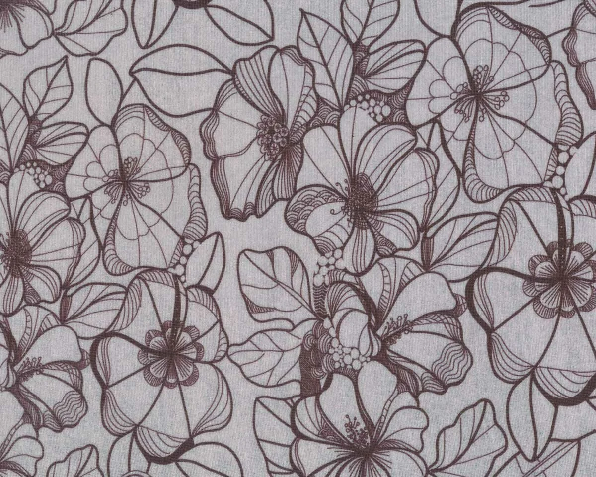 Modalsweat DENIMFLOWER, hellgrau, Lillestoff