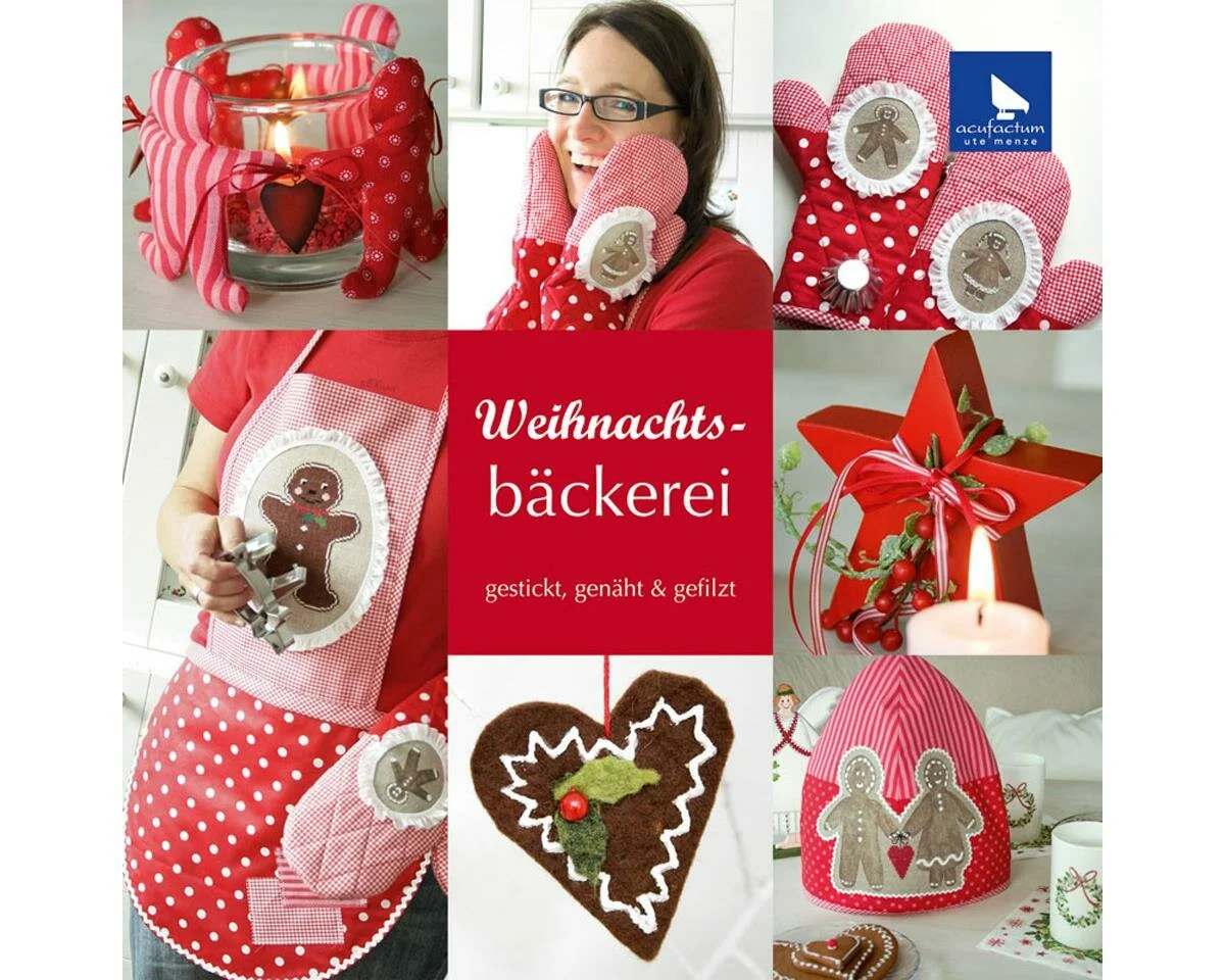 Näh- und Stickheft: Weihnachtsbäckerei, acufactum