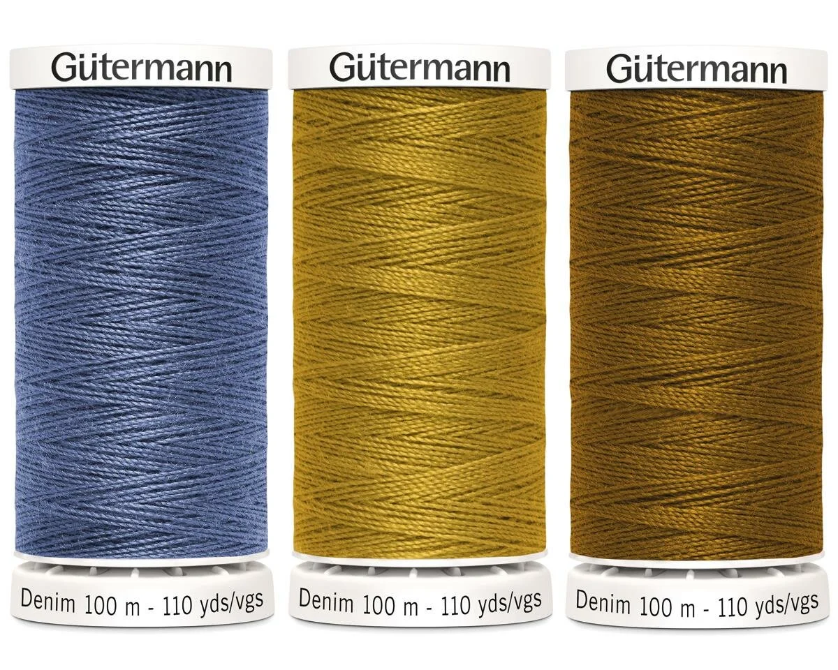 Nähfaden DENIM, 100 m, Gütermann