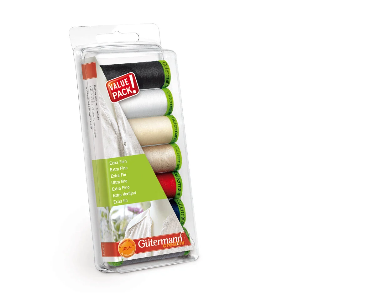 Nähfadenset Allesnäher extra fein, 7 Farben, Gütermann