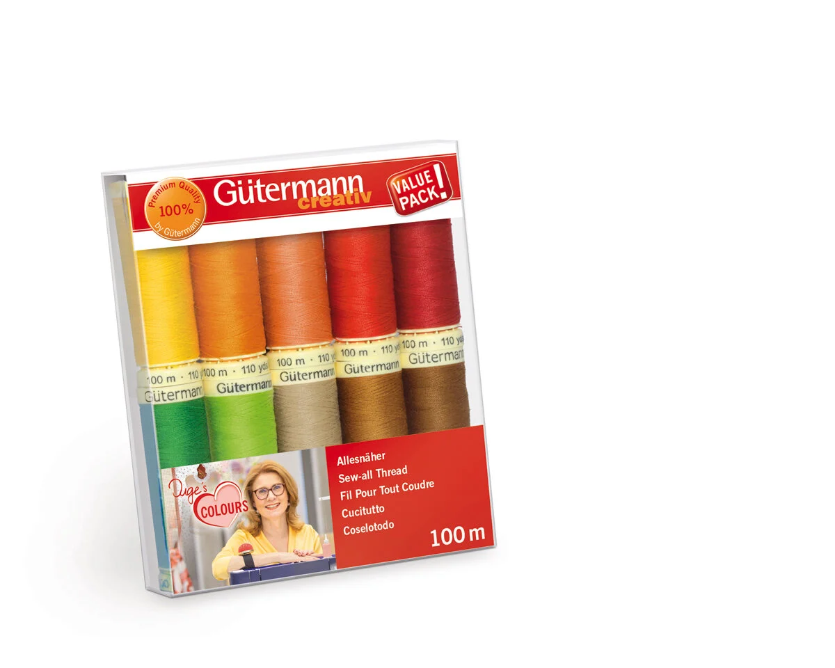 Nähfadenset Allesnäher INGES Lieblingsfarben, 10 Garne, Gütermann