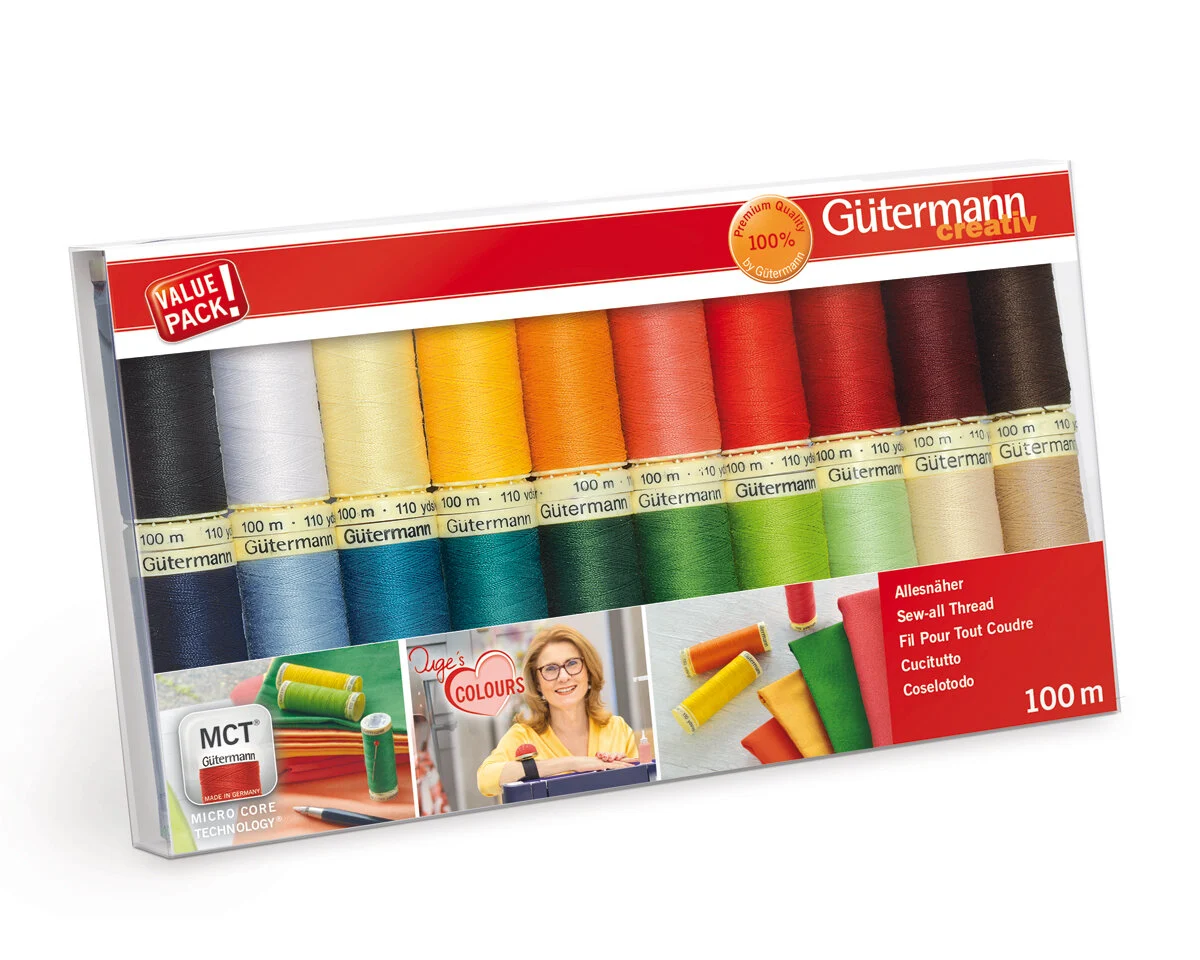 Nähfadenset Allesnäher INGES Lieblingsfarben, 20 Garne, Gütermann