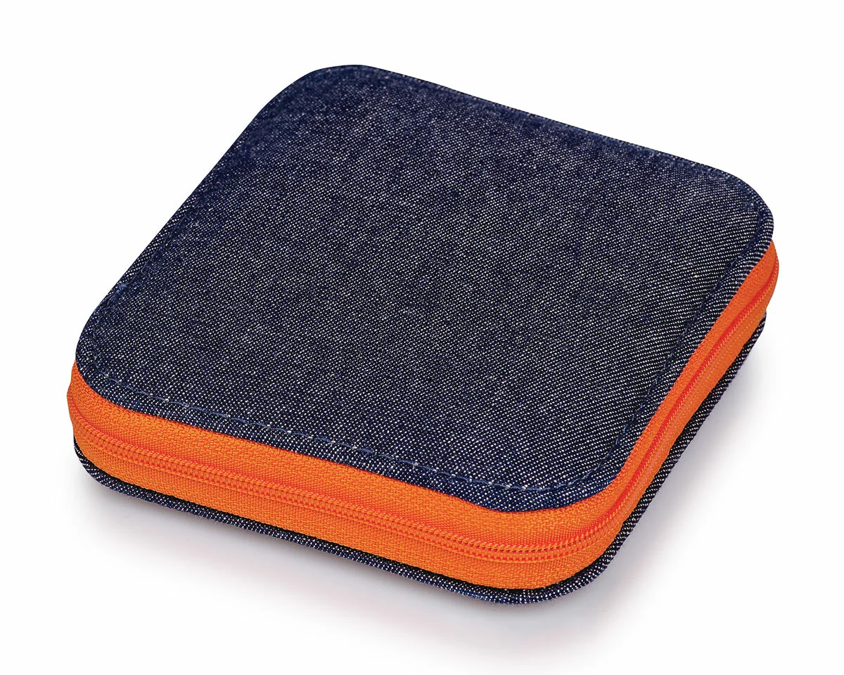 Nähset für die Reise, jeansblau-orange, Prym