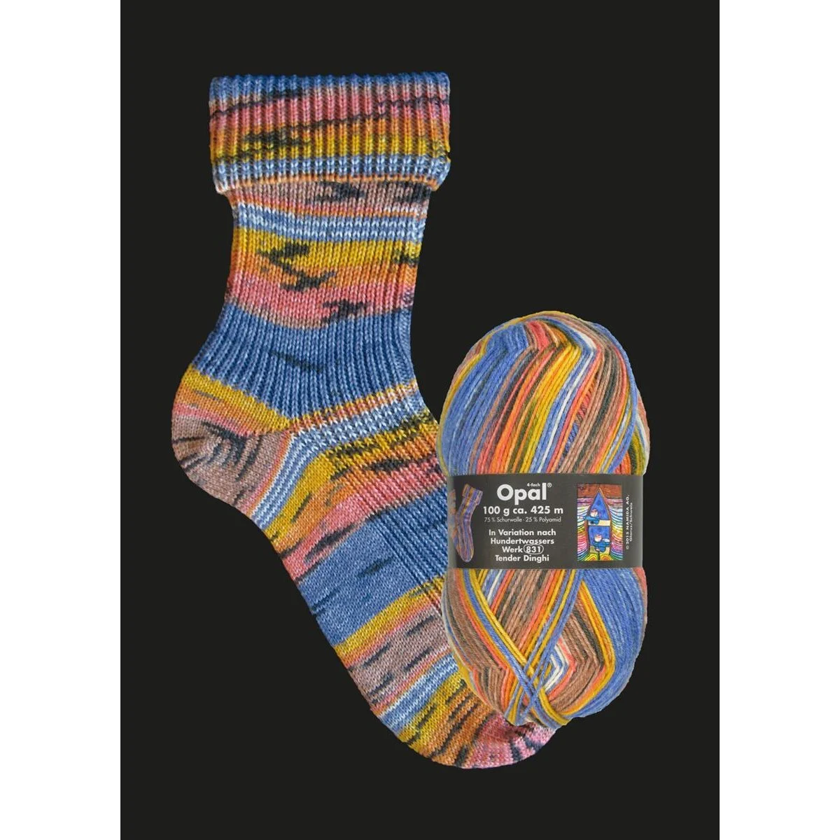 Opal - Variation nach Hundertwasser 4-fach 2103 Werk 831