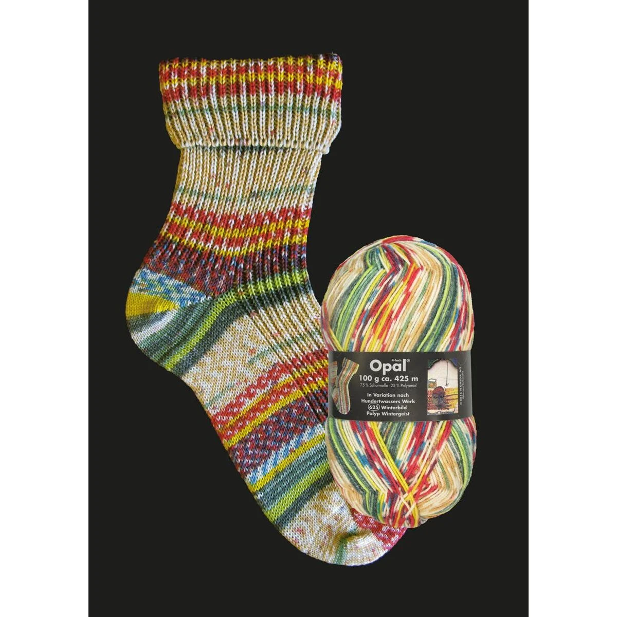 Opal - Variation nach Hundertwasser 4-fach 2104 Werk 625