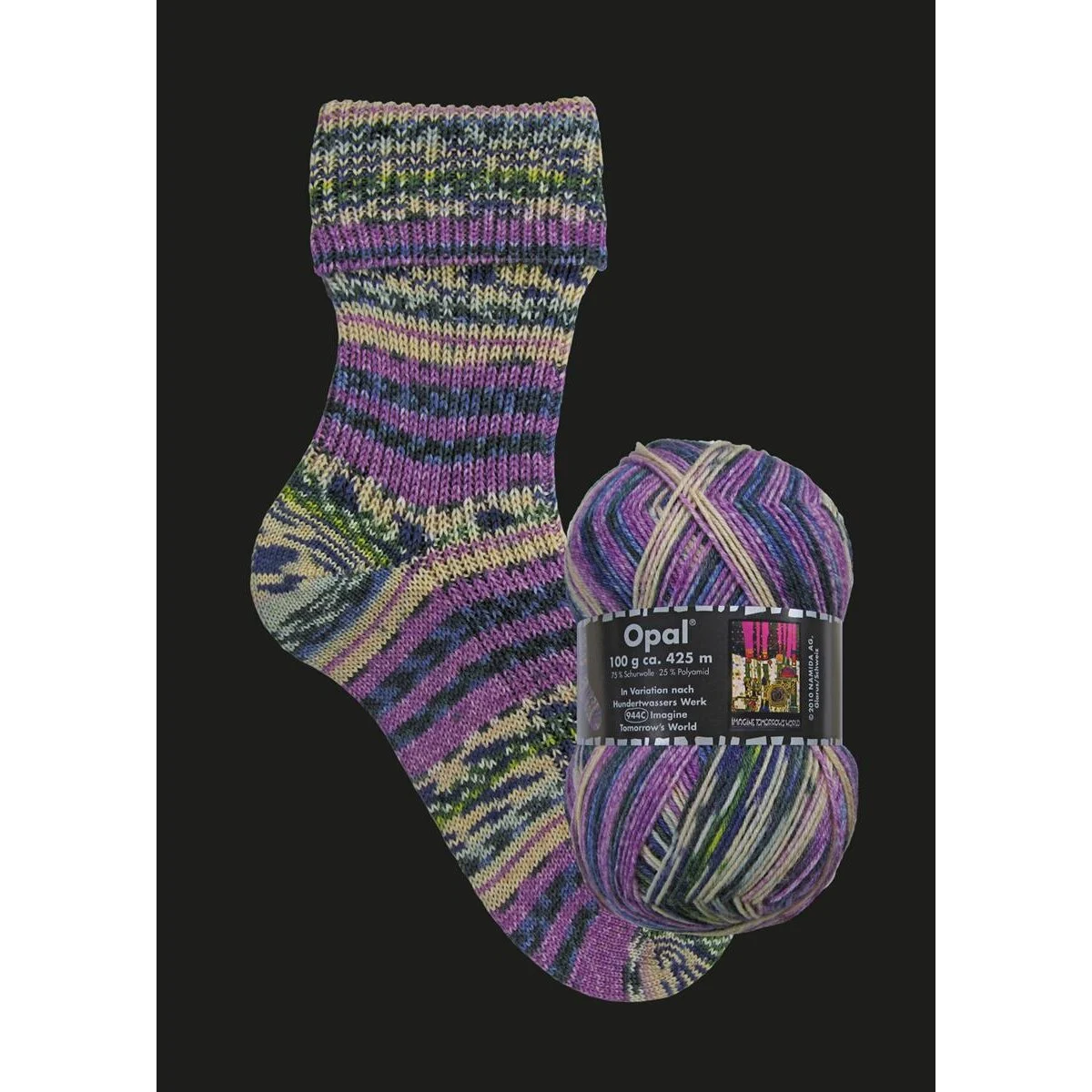 Opal - Variation nach Hundertwasser 4-fach 3203 Werk 944C