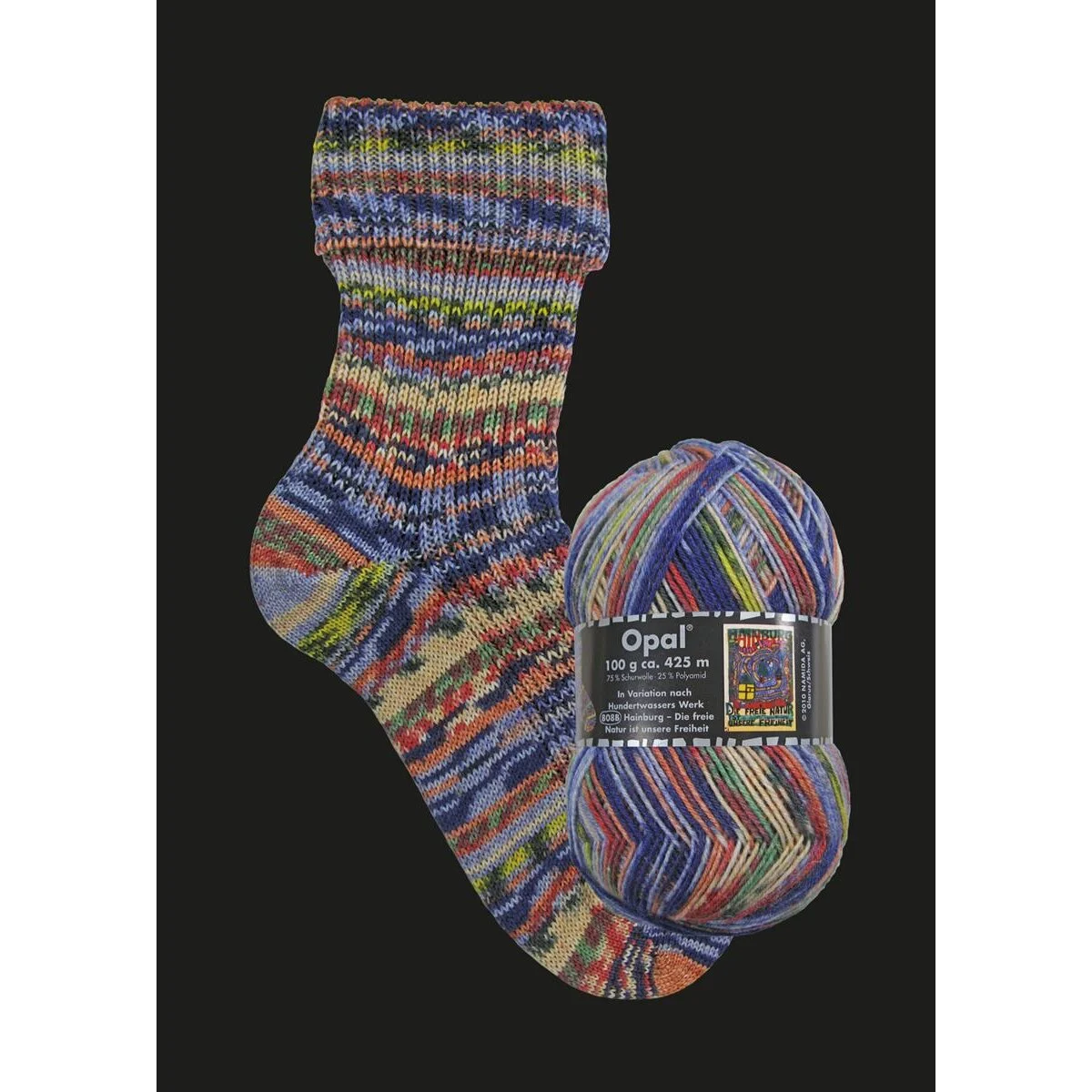 Opal - Variation nach Hundertwasser 4-fach 3204 Werk 808B