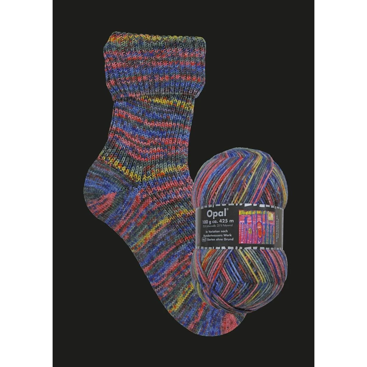 Opal - Variation nach Hundertwasser 4-fach 3205 Werk 467