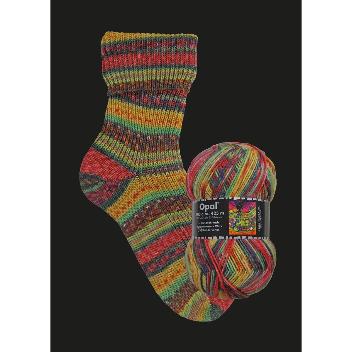 Opal - Variation nach Hundertwasser 4-fach 3206 Werk 750