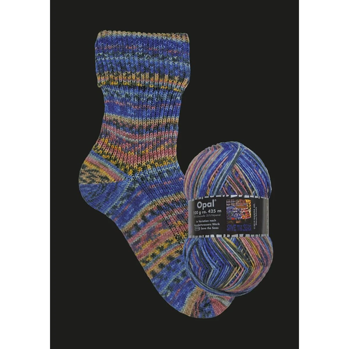 Opal - Variation nach Hundertwasser 4-fach 3207 Werk 777D