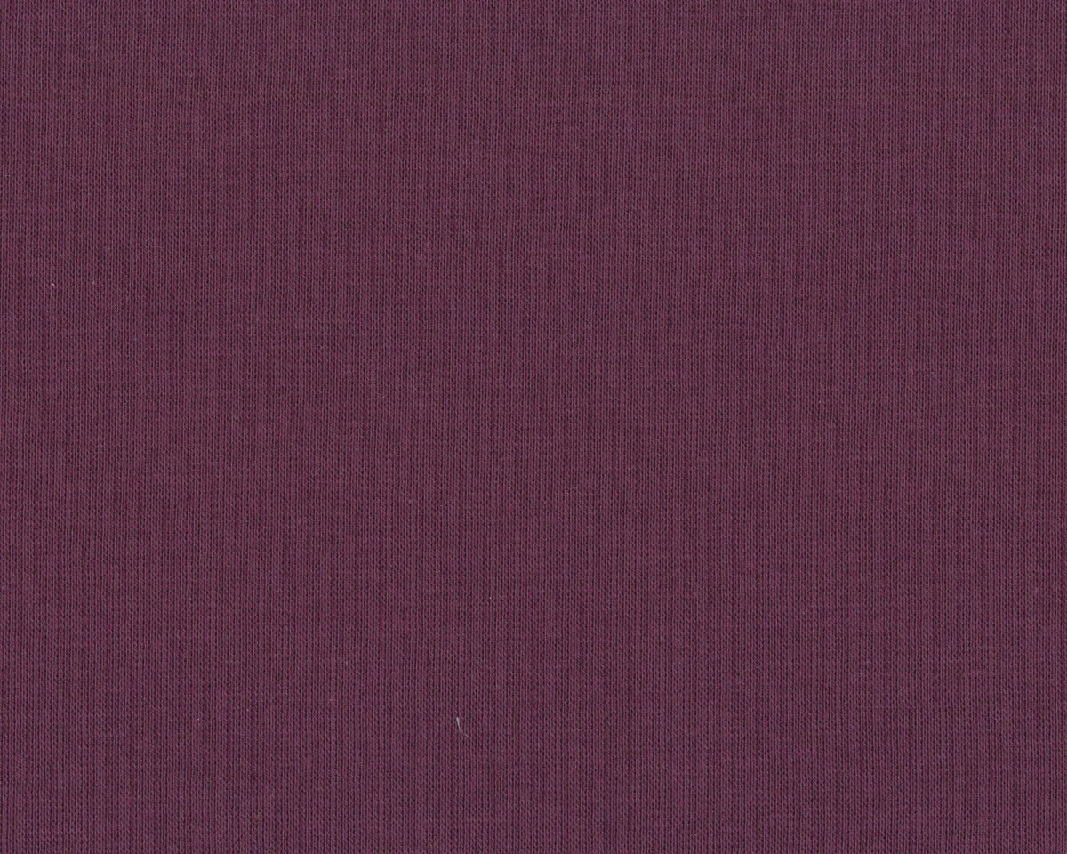 Organic-Baumwolljersey SOLID RIBBING, aubergine, Bloome Copenhagen