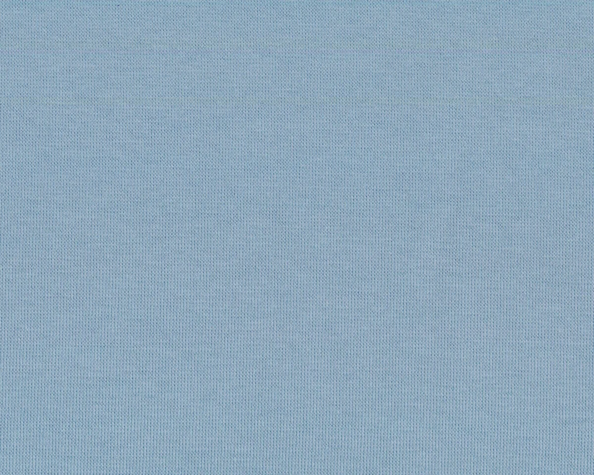 Organic-Baumwolljersey SOLID RIBBING, helles taubenblau, Bloome Copenhagen