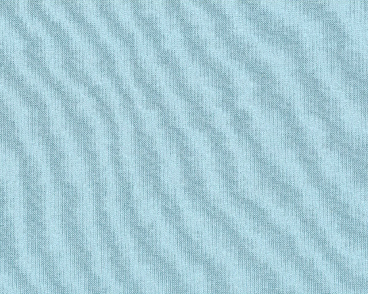 Organic-Baumwolljersey SOLID RIBBING, helles türkis, Bloome Copenhagen
