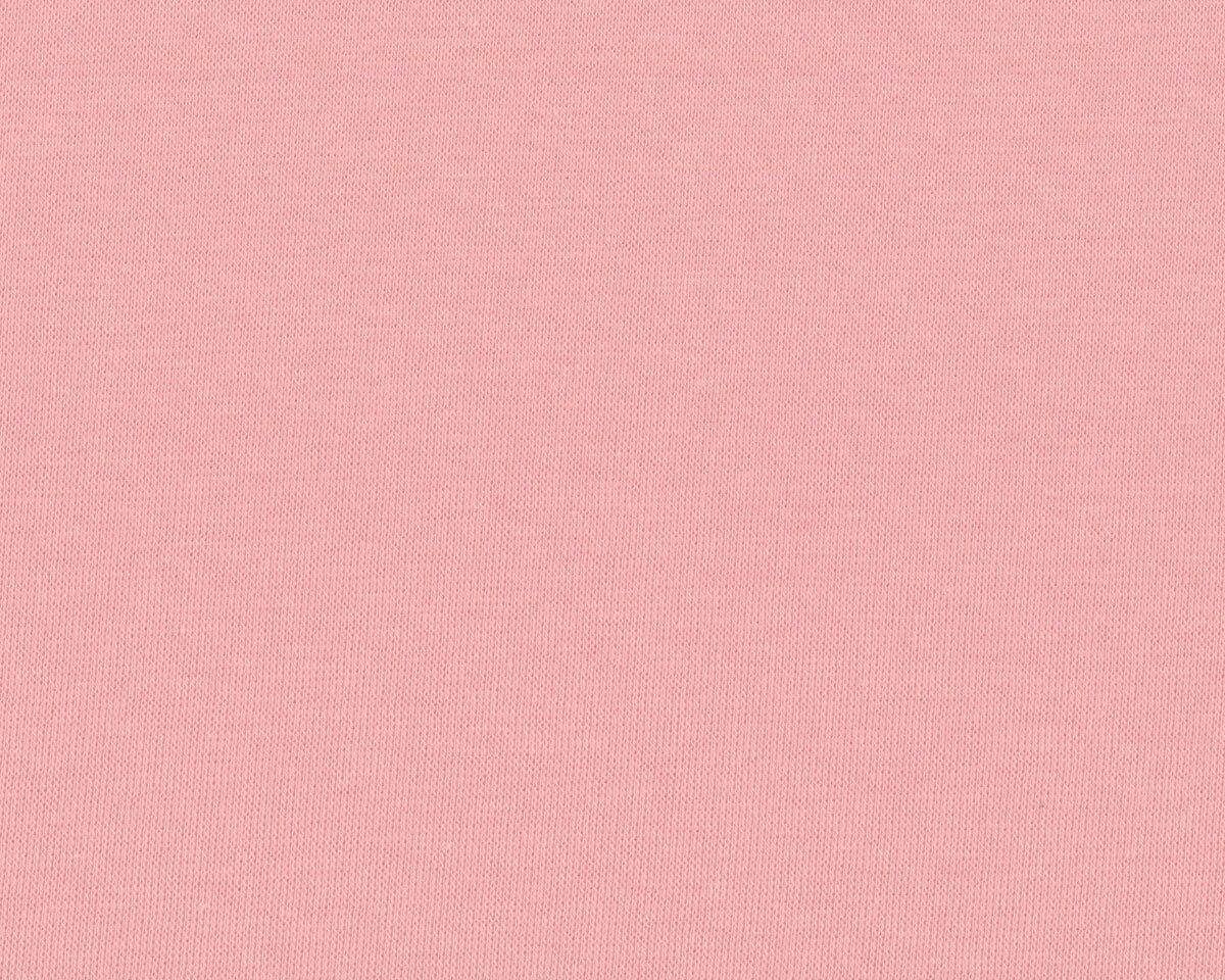 Organic-Baumwolljersey SOLID RIBBING, lachsrosa, Bloome Copenhagen
