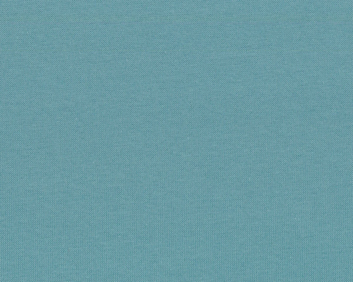 Organic-Baumwolljersey SOLID RIBBING, stumpfes türkis, Bloome Copenhagen