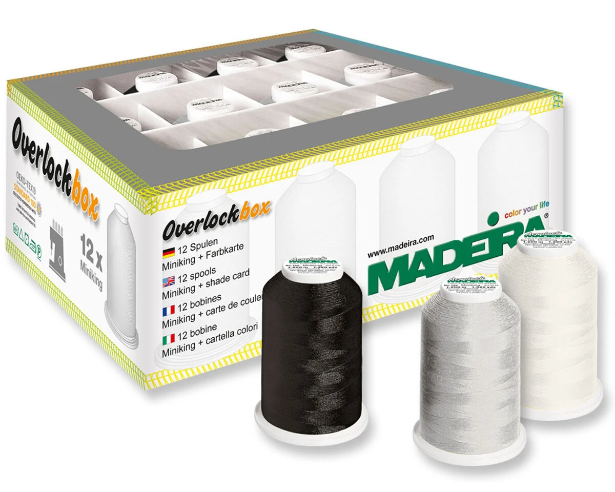 Overlockbox 3+1 BLACK & WHITE, Madeira
