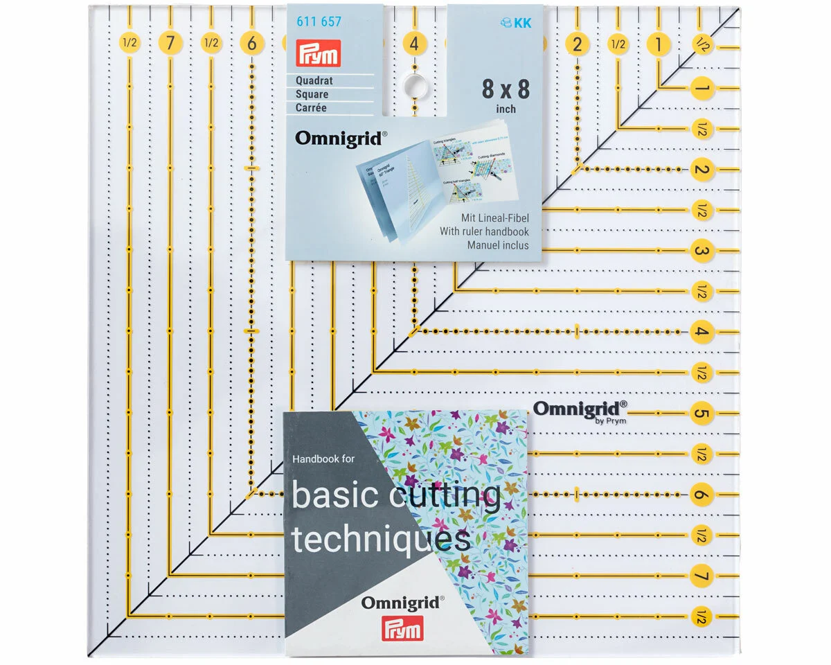 Patchwork-Lineal OMNIGRID Square, 8 x 8 inch, Prym
