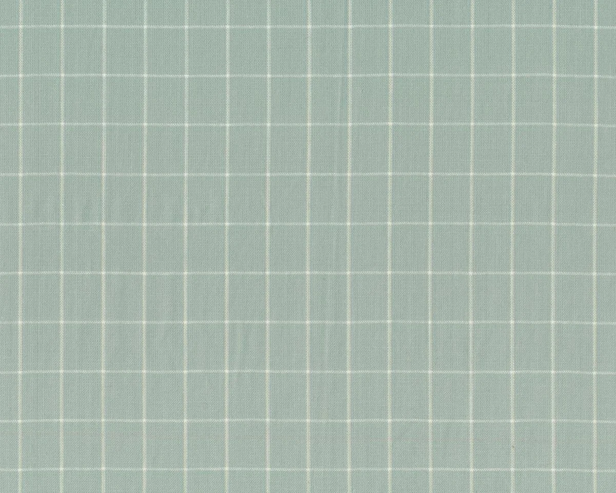 Patchwork-Webstoff SNOWFALL WOVENS, Kästchen-Gitter, stumpfes türkis, Moda Fabrics
