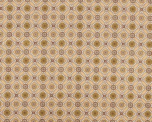 Patchworkserie "Moondance" mit Kreisornamenten, dunkles beige