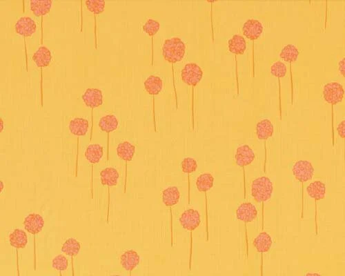 Patchworkserie "Nest", Blüten am dünnen Stiel, aprikot-rosa