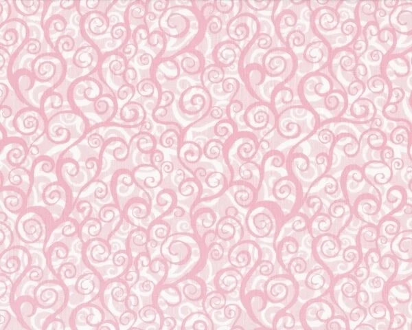 Patchworkserie "Wild World" mit quirligen Spiralen, rosa