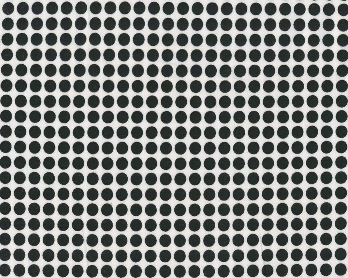 Patchworkstoff BETTER BASICS DELUXE, Punkte, weiß-schwarz, Benartex