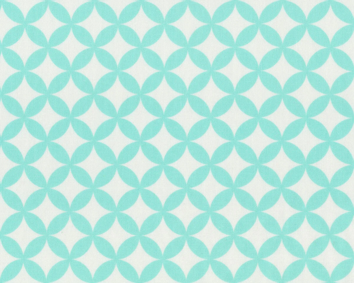 Patchworkstoff BONNIE & CAMILLE BASICS, Kreuz-Ovale, mintgrün-wollweiß, Moda Fabrics