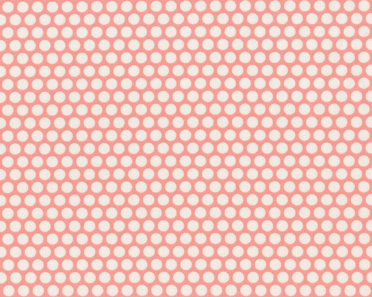 Patchworkstoff BONNIE & CAMILLE BASICS, Punkte, lachsrosa-wollweiß, Moda Fabrics