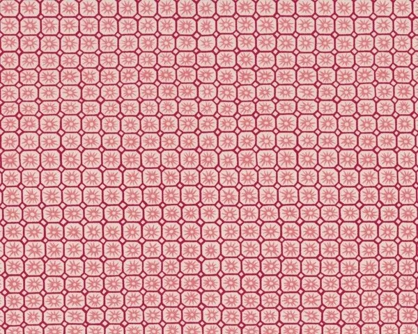 Patchworkstoff "Calico Cutey" mit Sternchen-Karo-Muster, altrosa