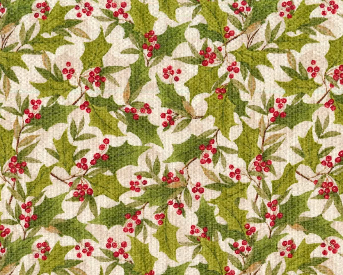 Patchworkstoff CARDINAL NOEL, Ilex, Wilmington Prints