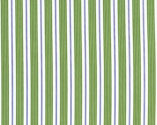 Patchworkstoff "Children at play" mit Streifen-Muster, moosgrün-ultramarinblau