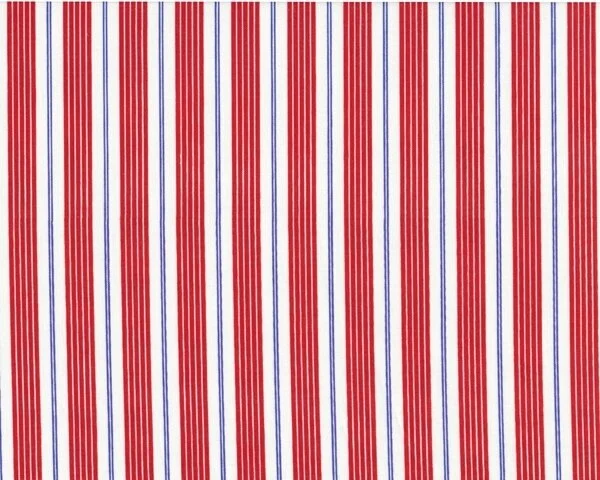 Patchworkstoff "Children at play" mit Streifen-Muster, rot-ultramarinblau