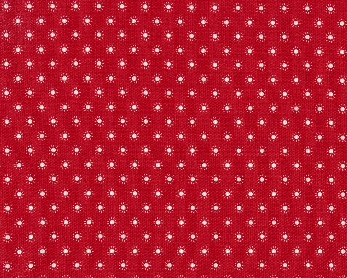 Patchworkstoff COLOUR FUN, Blümchen, rot
