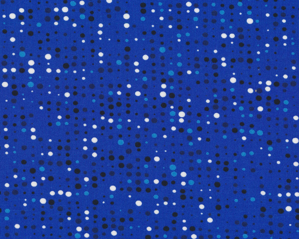 Patchworkstoff COLOUR FUN, Punkte, blau