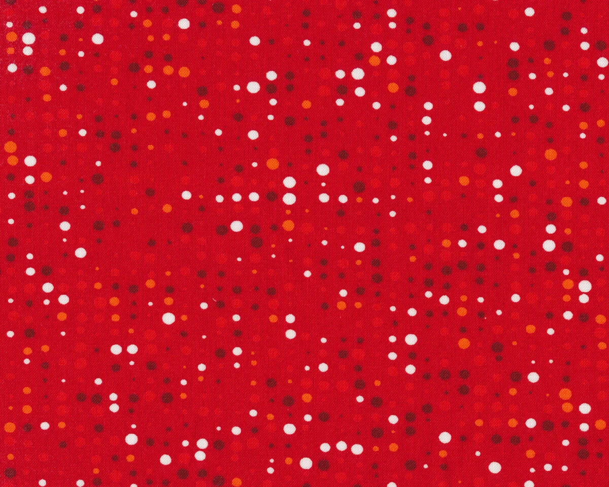 Patchworkstoff COLOUR FUN, Punkte, rot
