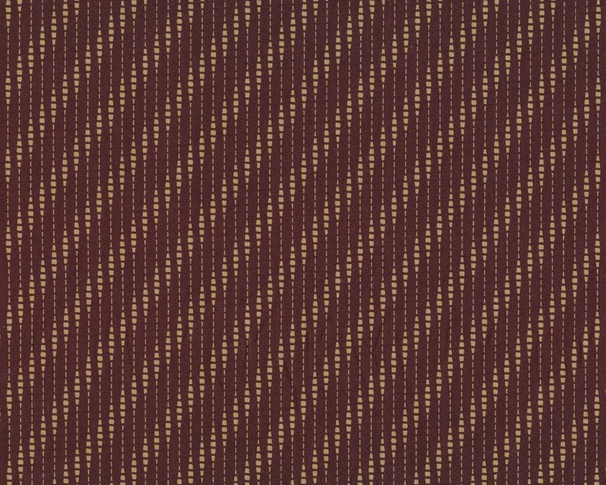 Patchworkstoff CORAL BELLS, Diagonal-Streifen-Design, aubergine, Moda Fabrics