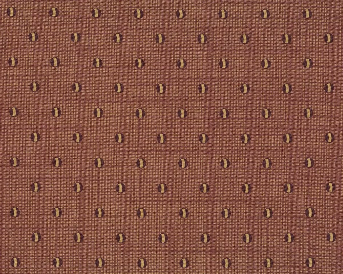 Patchworkstoff CORAL BELLS, kleine Ovale, aubergine, Moda Fabrics