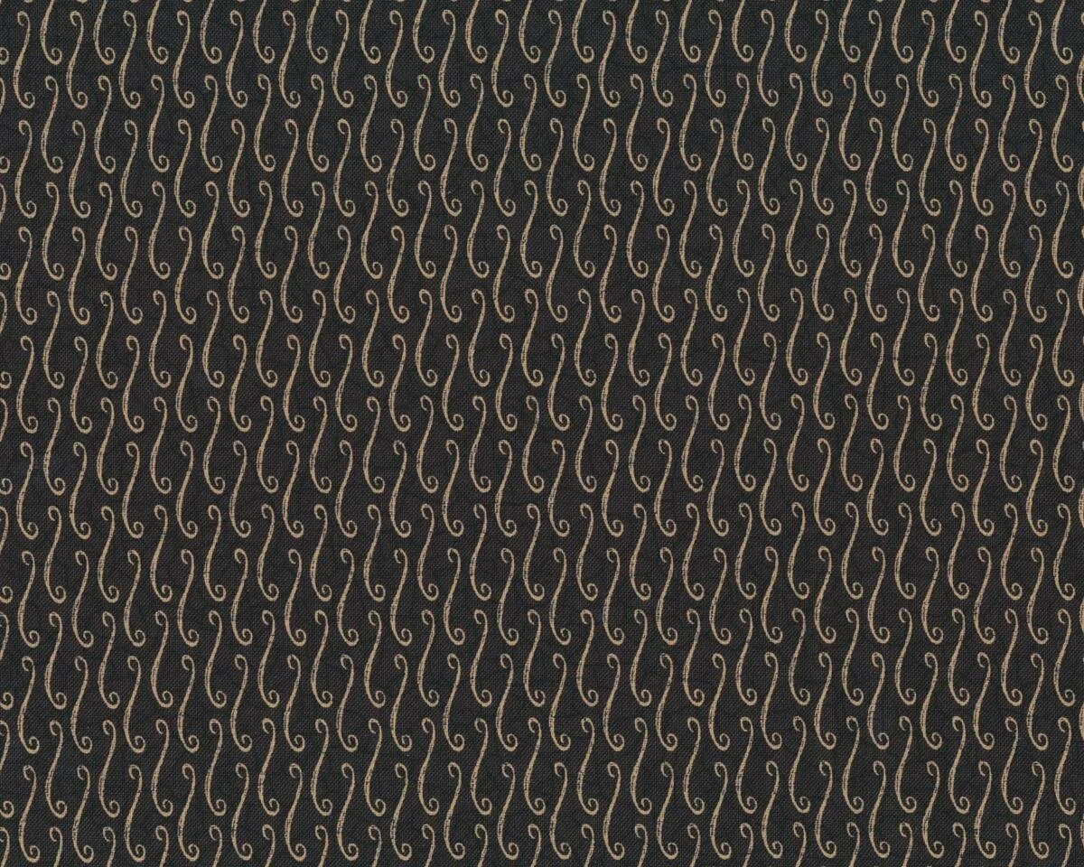 Patchworkstoff COUNT YOUR BLESSINGS, diagonale Kringel, dunkelbraun-dunkles beige, Moda Fabrics