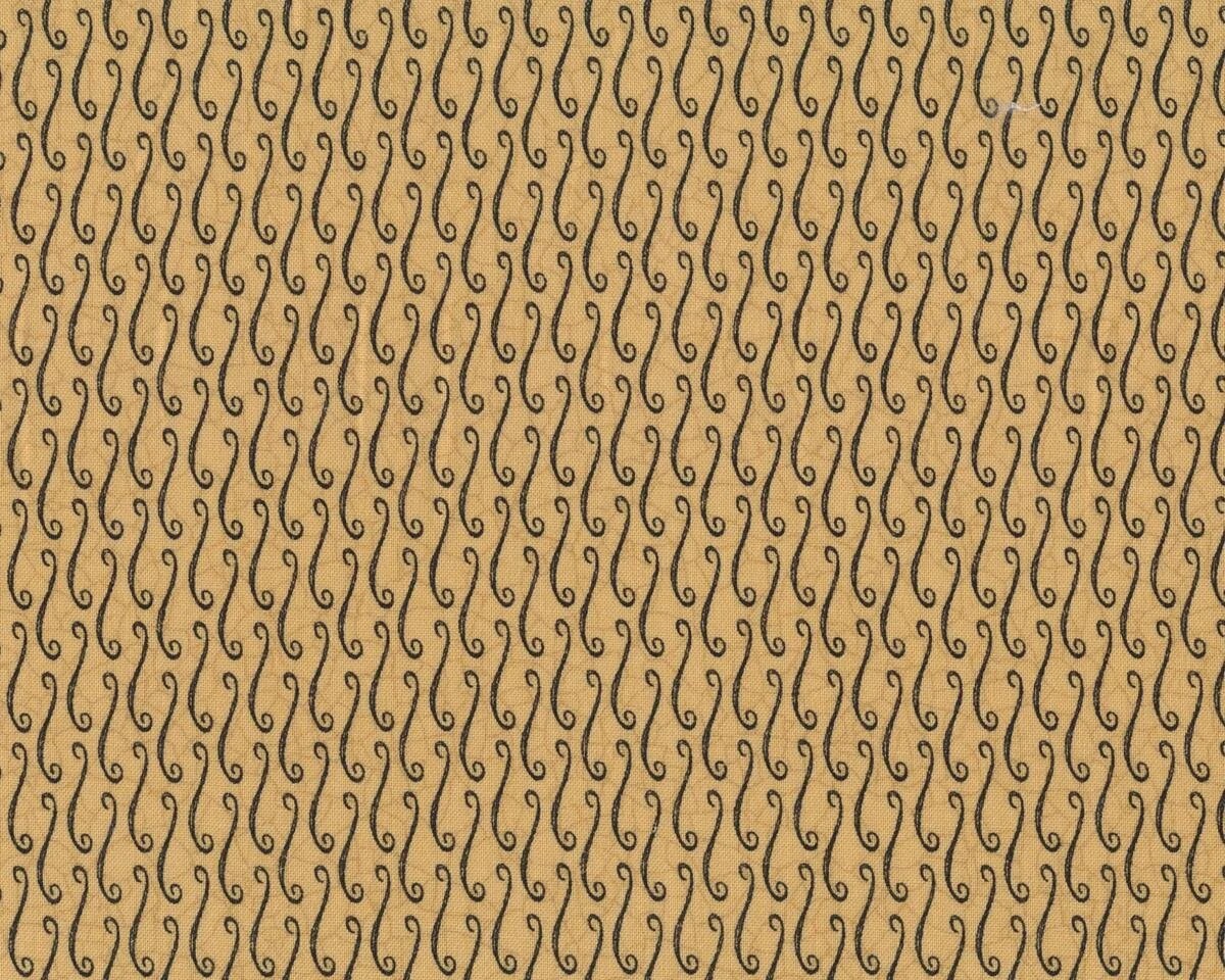 Patchworkstoff COUNT YOUR BLESSINGS, diagonale Kringel, dunkles beige-schwarz, Moda Fabrics