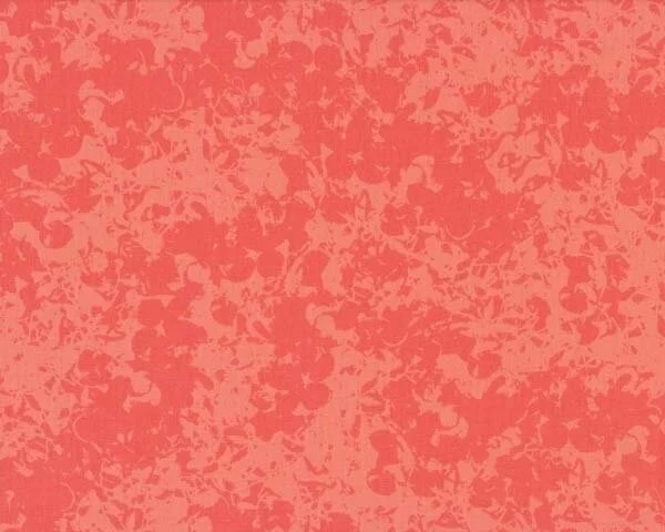 Patchworkstoff "Designer Fresco", Batikdruck Camouflage, lachsrot-helles lachsrot