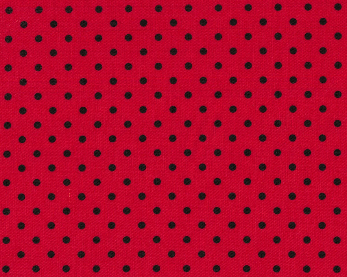 Patchworkstoff DOT, Punkte, rot-schwarz, Timeless Treasures
