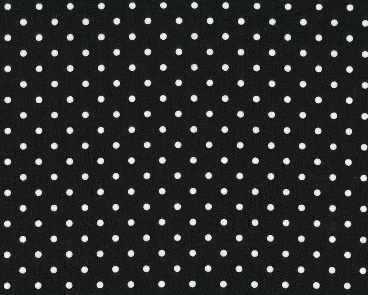 Patchworkstoff DOT, Punkte, schwarz-weiß, Timeless Treasures