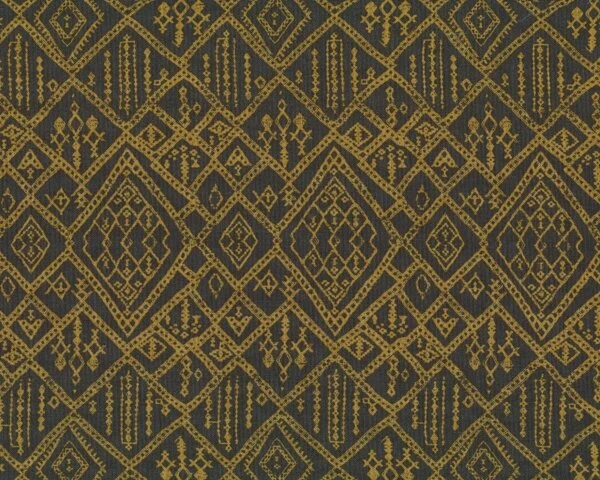 Patchworkstoff EMPIRE TRADEWIND, Muster-Rauten, dunkelbraun