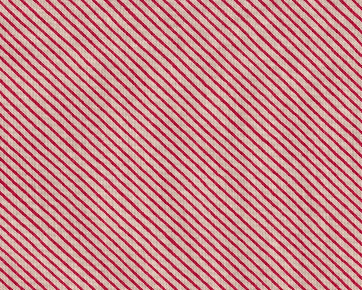 Patchworkstoff FLIGHT, Diagonalstreifen, natur-rot, Moda Fabrics