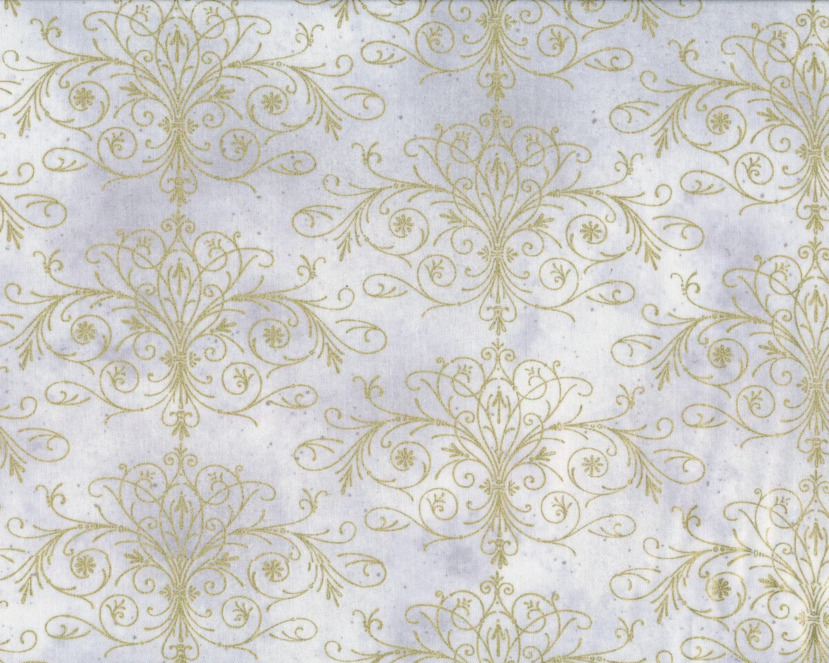 Patchworkstoff FLORAL IMPRESSIONS, Ornamente, hellgrau